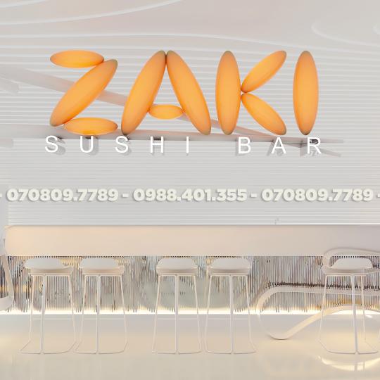 ZAKI SHUSHI BAR - THIẾT KẾ 3D 